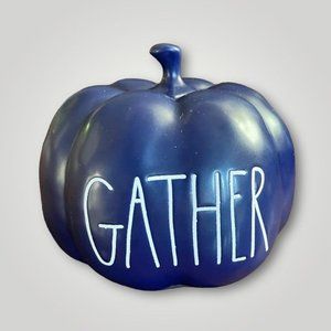 Rae Dunn Small Gather Pumpkin - Navy Blue